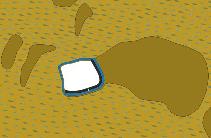 Burgwall Venz (Charenza), Wallskizze von Ronny Krüger