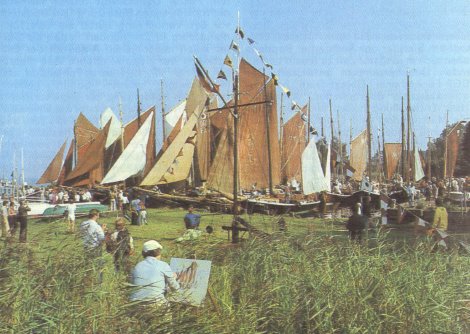Zeesenboote in Bodstedt