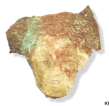 Kopfbildnis Wizlaws II. von der Grabplatte in der Marienkirche zu Oslo - Original